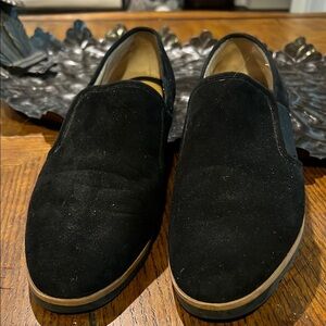 Tom Herby 10M Women’s Black Suede suede Loafers. SH138